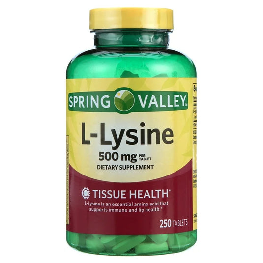 Spring Valley L-Lysine Dietary Supplement, 500 mg