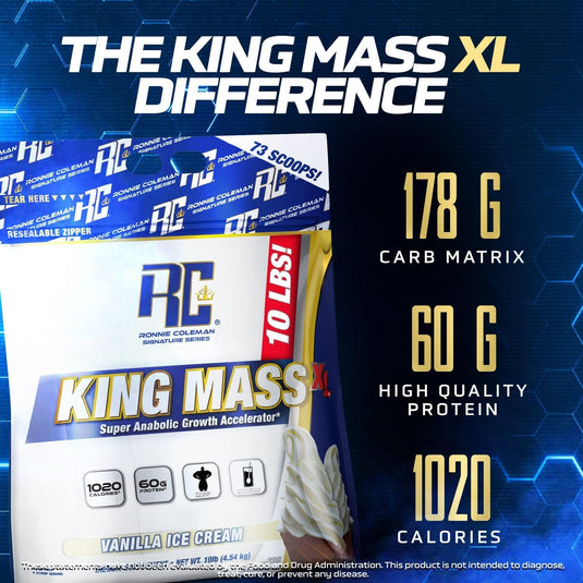 Ronnie Coleman Signature Series King Mass XL Mass Gainer Protein Powder