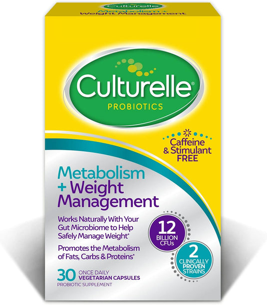 Culturelle Probiotic Capsules for Healthy Metabolism & Weight Management (Ages 18+)