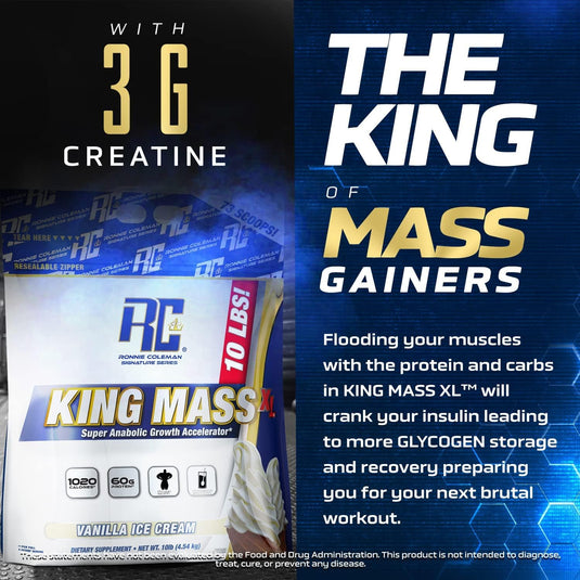 Ronnie Coleman Signature Series King Mass XL Mass Gainer Protein Powder