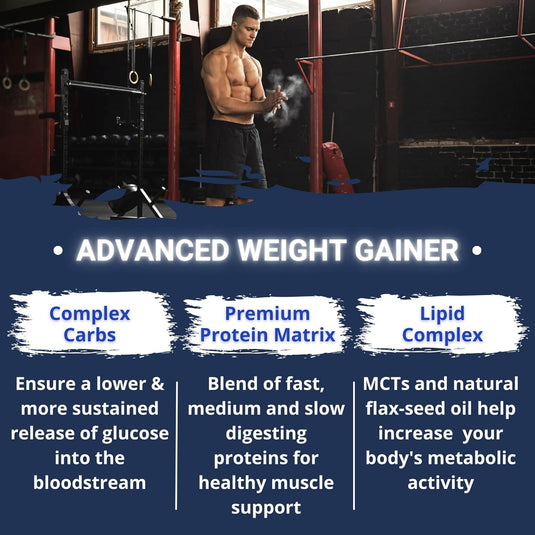 Gaspari Nutrition Real Mass, Advanced Weight Gainer, High Protein, Gycofuse Carbs