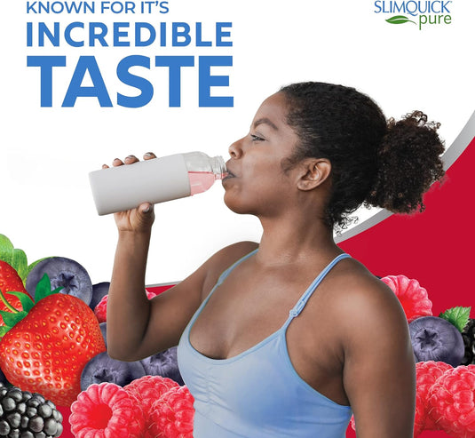 Slimquick Pure 3x Extra Strength Mixed Berry Drink Mix for Women to Help Achieve Weight Goals