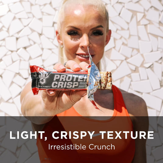 BSN Protein Crisp Bar, Protein Snack Bars, Crunch Bars with Whey Protein and Fiber