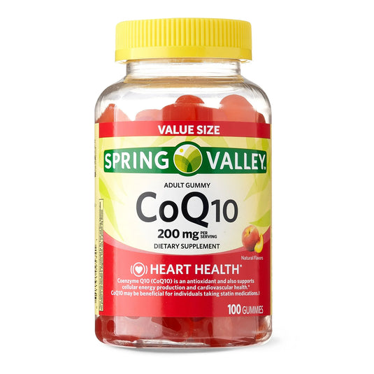 CoQ10 Spring Valley Adult Gummies, 200mg 100 Count