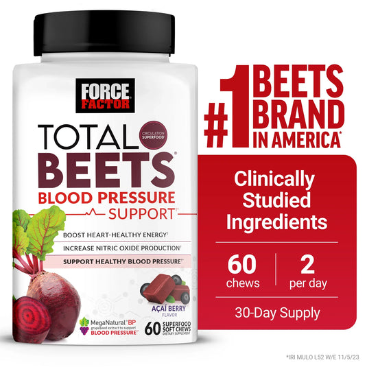 Total Beets Blood Pressure Support Supplement, Beets Supplements with Beet Powder