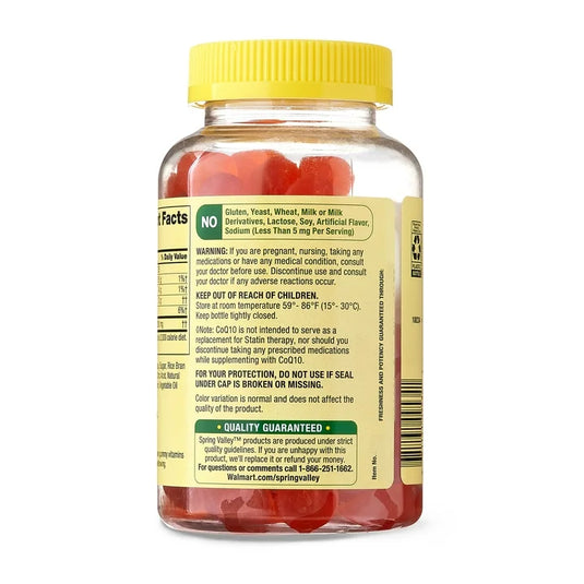 CoQ10 Spring Valley Adult Gummies, 200mg 100 Count